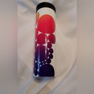 Starbucks 2014 Flip Top Sunset Circle Dot Tumbler
